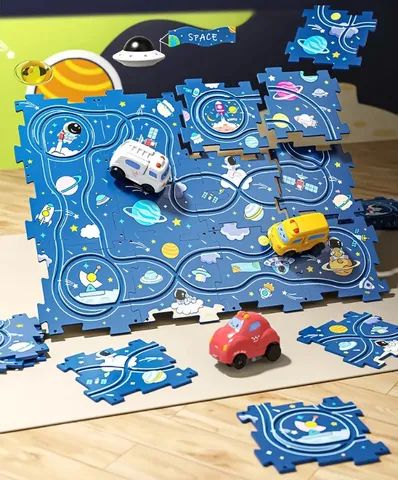 Pista De Corrida 380Cm Hot Wheels Com 2 Carrinhos- Multikids