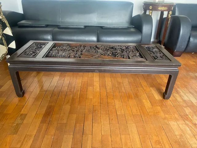 Mesa chinesa antiga madeira - Foto 4