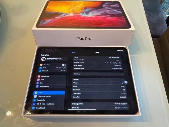 IPad Pro 11 pol 2ª geração 128 gb - Computadores e acessórios