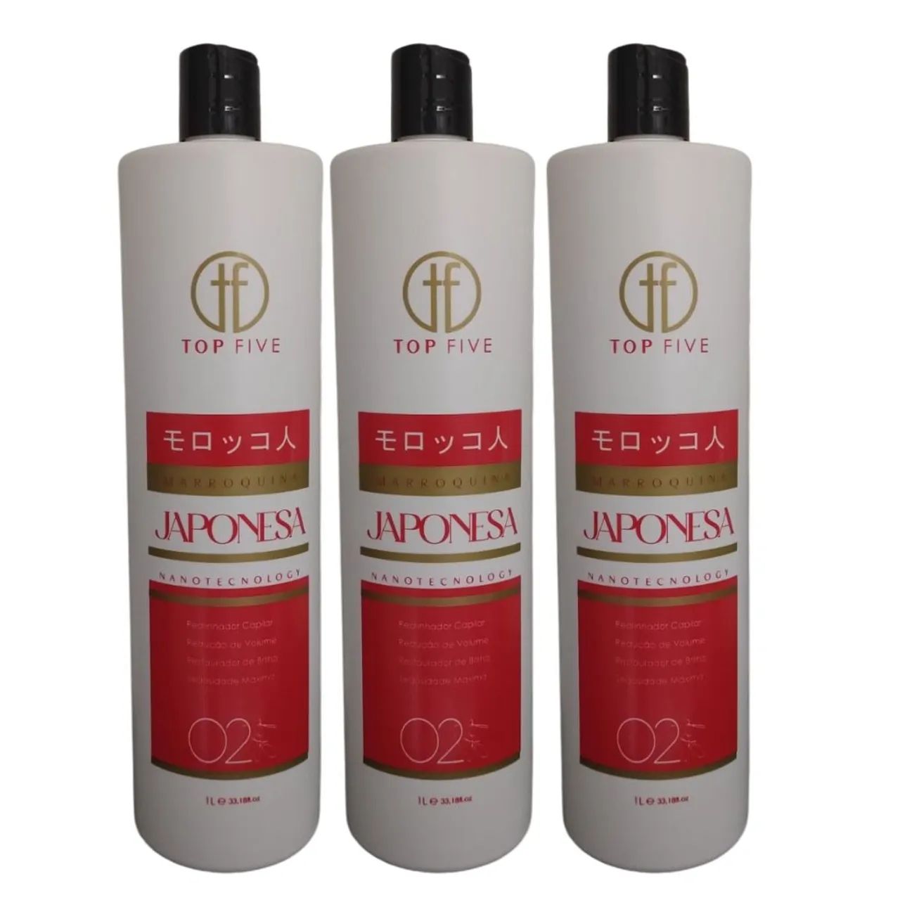 Kit 3x1 Litro - Alisamento Japonês Top Five 02