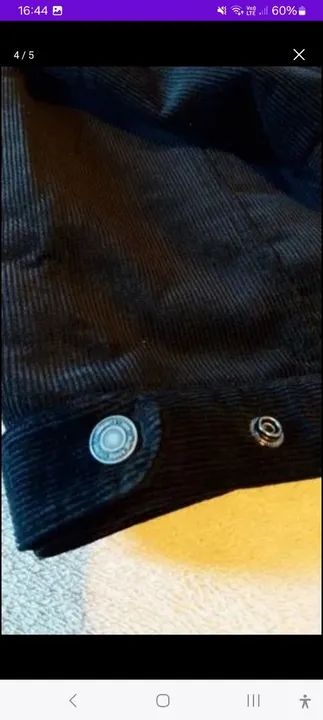 Jaqueta masculina veludo M - Foto 5