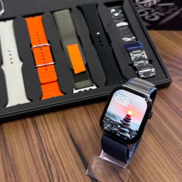 Relógio Smartwatch W52 PRO MAX com 7 Pulseiras - Foto 3