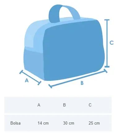 BOLSA MATERNIDADE AZUL Leao e Elefantinho - Foto 5