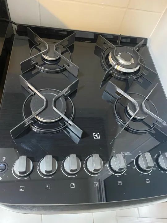 Fogão De Piso Electrolux De 04 Bocas Experience Com Perfectcook360 Prata - Fe4dc - Foto 6