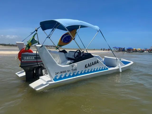 Jangada Flypper Motor 60hp todo revisado, com trim. - Foto 2