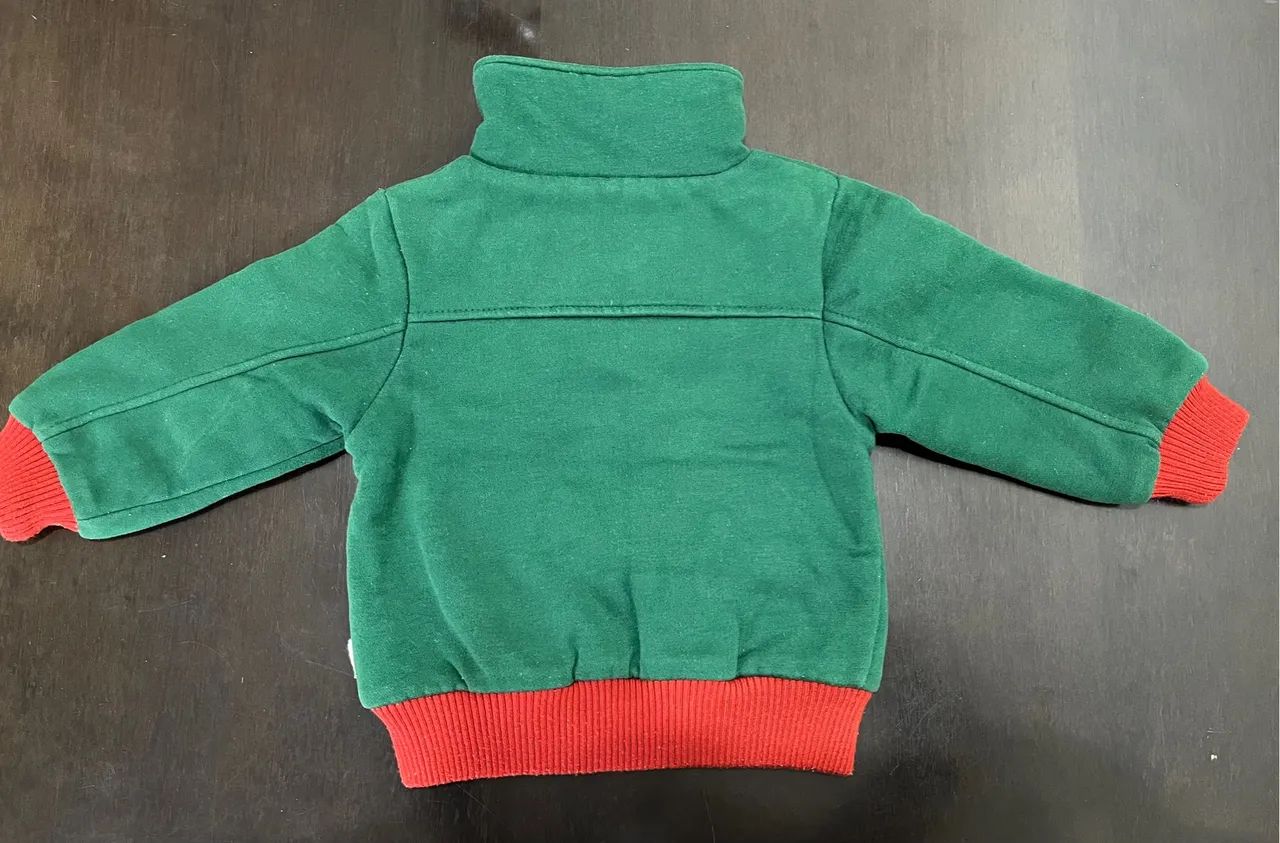 Casaco de frio infantil - Verde - tamanho 2 anos - Foto 4