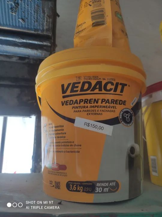 Vedacit Vedapren Parede - Impermeabilizante para Paredes e Fachadas