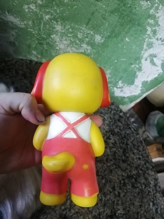 cachorro de brinquedo antigo da estrela - Foto 4