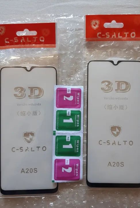 2 Películas de Vidro Temperado 3D para A20S 