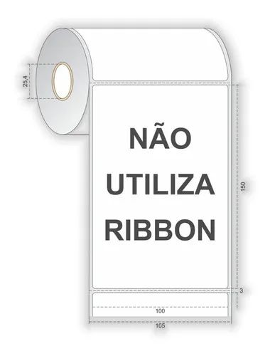 Rolo Etiqueta Adesiva Térmica 100x150 10x15 correios Serrilhada fácil destaque - Foto 2