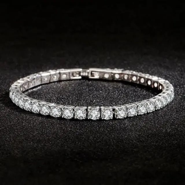 Pulseira ice Riviera cravjeada Hip hop moda luxo - Foto 3