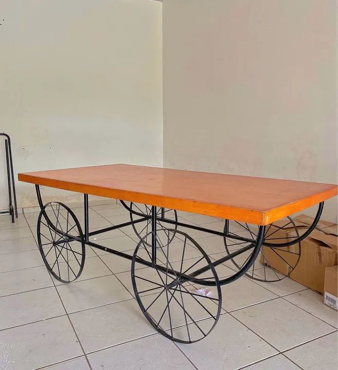Mesa estilo carrinho provençal. - Foto 2
