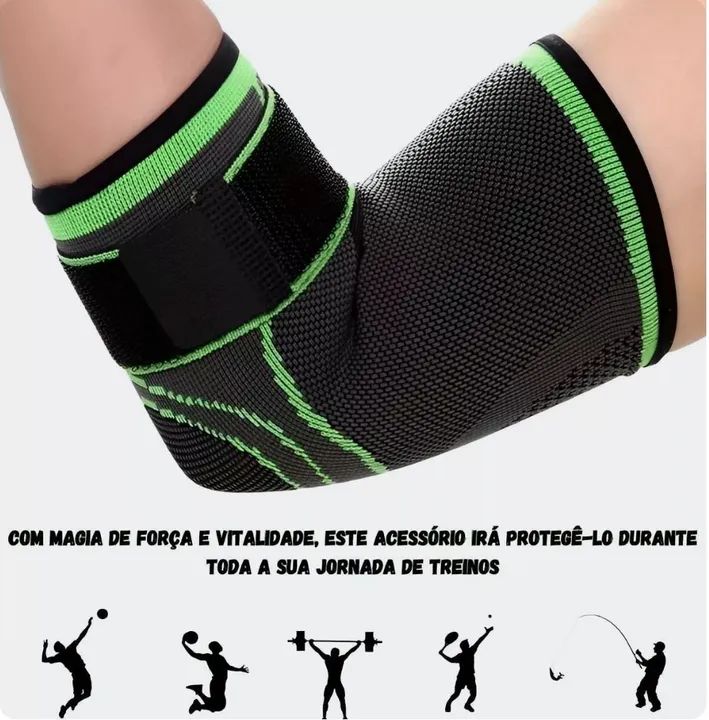 Cotoveleira de compressão com faixa ajustável  - Foto 3