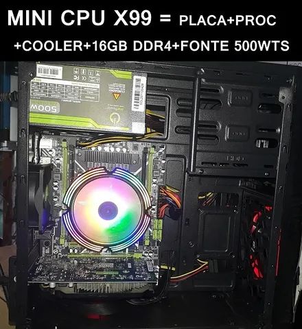 Novo Mini PC-CPU Gamer X99 6 Hexacore!!! CPU+placa+cooler+8GB memoria - Foto 2