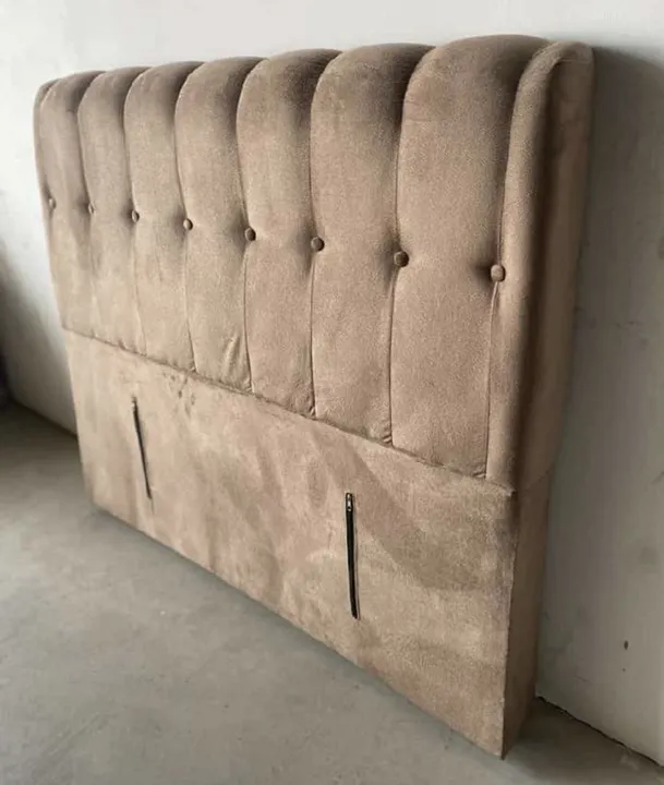 Cabeceira de Cama Suede Bege