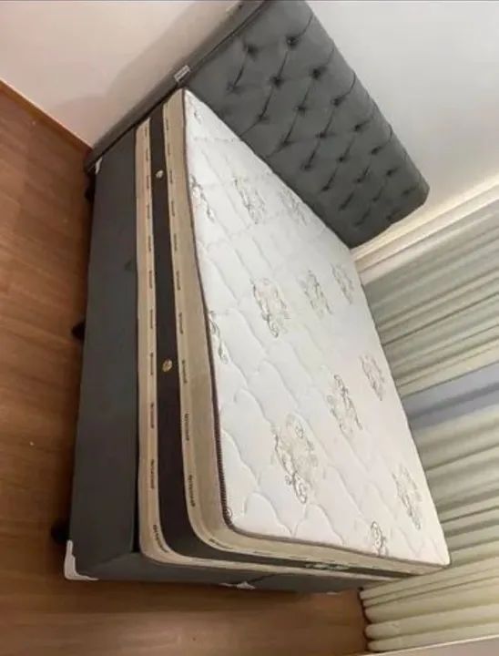 Cama box (colchão e base) 10x sem juros 