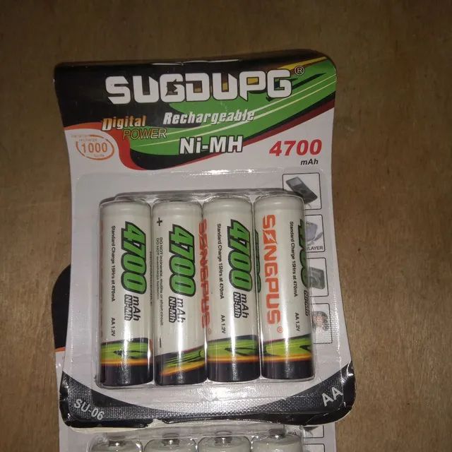 PILHAS RECARREGÁVEL   AA 4.700mAh - Foto 4