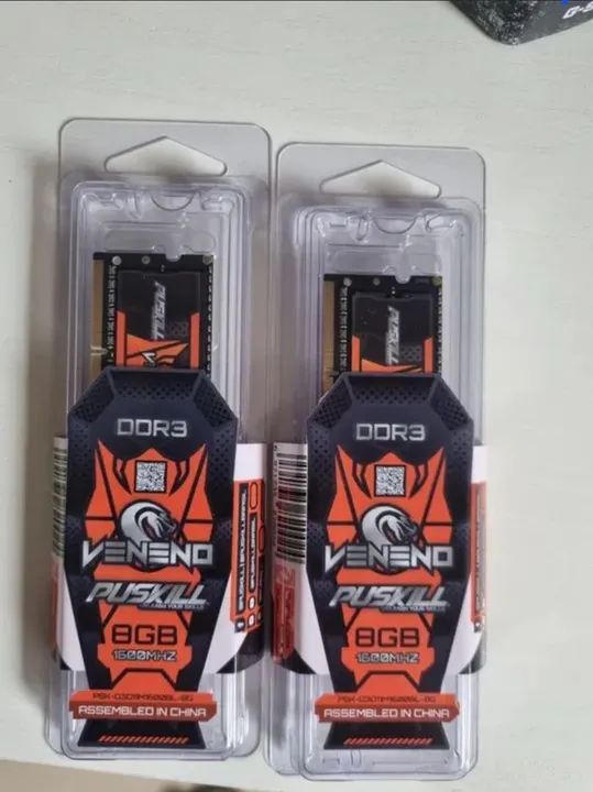 Memória ram DDR3 8gb 1600mhz puskill notebook (nova)