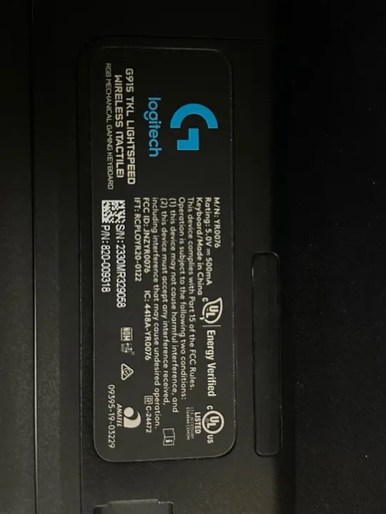 Teclado Mecânico Logitech G915 TKL Lightspeed Wireless (Tátil) RGB - Foto 3