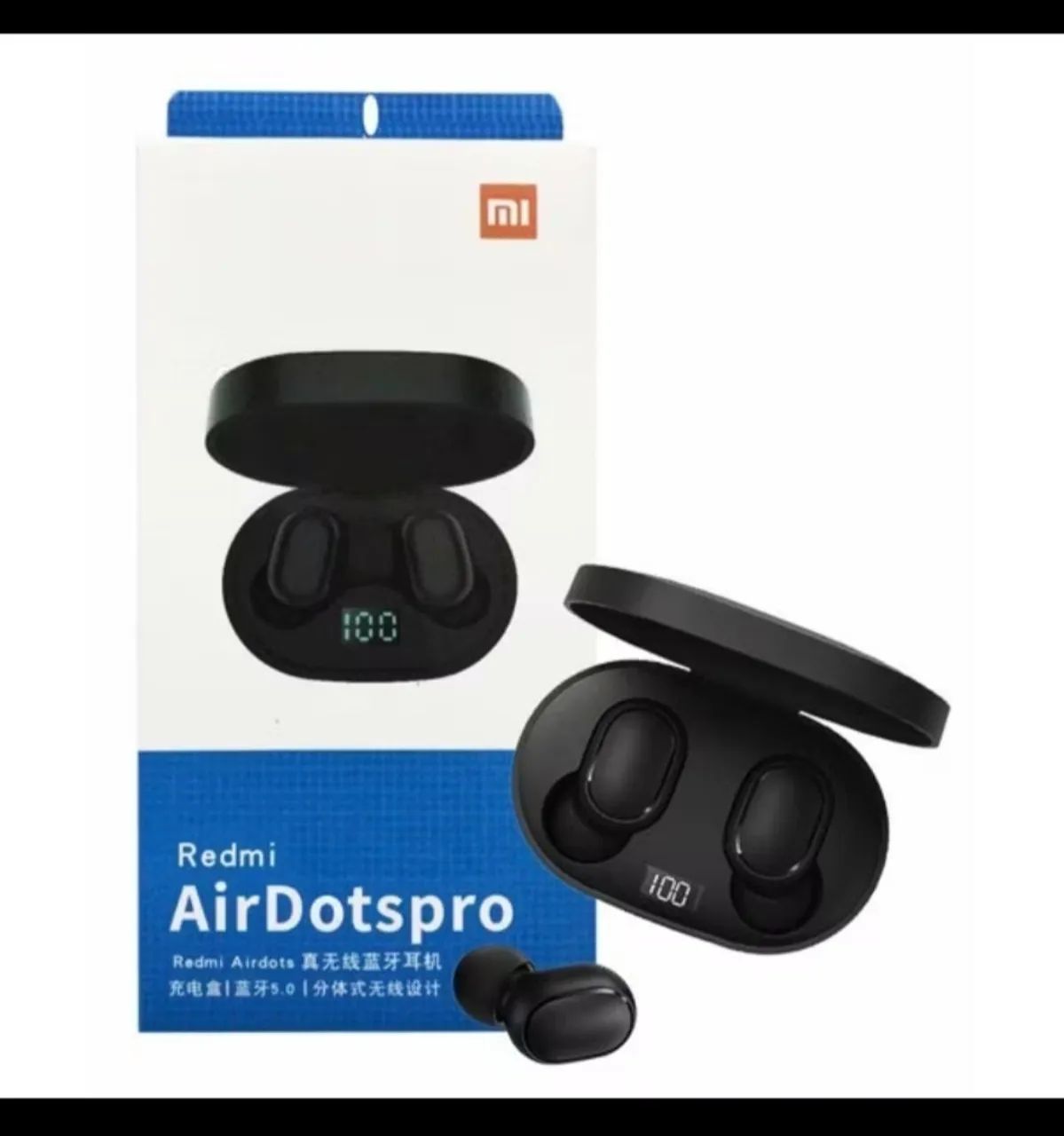 Fone de Ouvido Redmi AirDots Pro Bluetooth 5.0 TWS Sem Fio com Visor