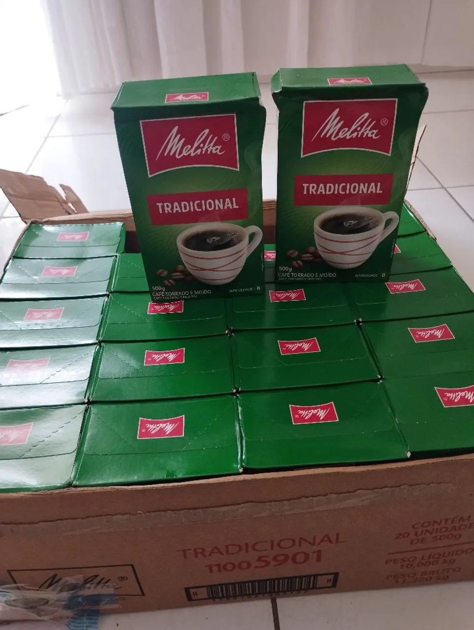 Café Melitta Tradicional 500g - Pacote com 20 Unidades