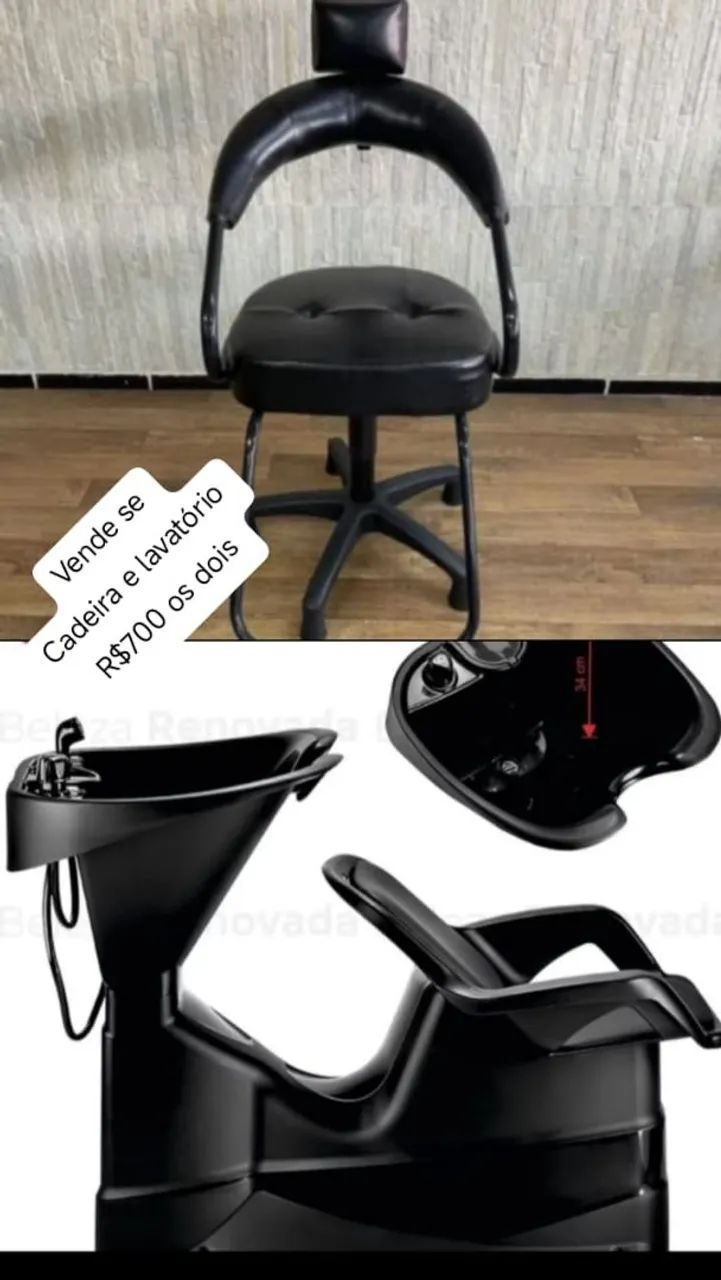Washbasin and Salon Chair