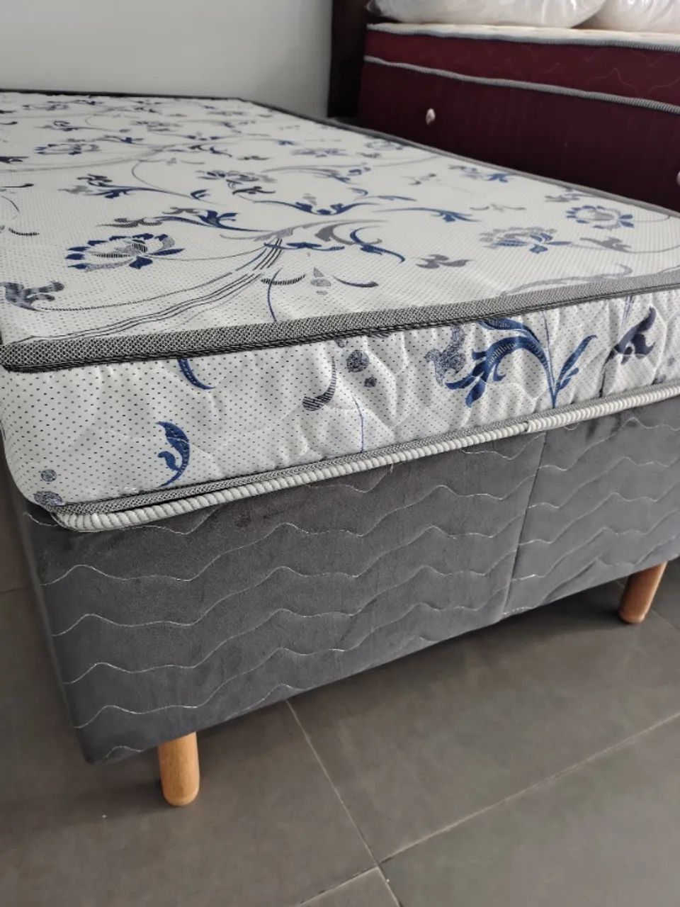CAMA SOLTEIRO BOX COM COLCHÃO D20 DISPONÍVEL À PRONTA-ENTREGA  - Foto 2