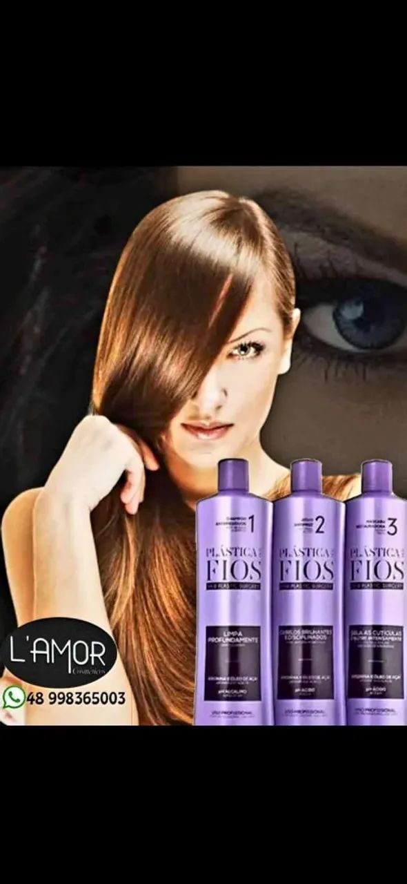 Kit Plastica dos Fios -  3 produtos para cabelos impecáveis