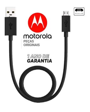 Cabo De Dados Motorola Usb-A Para Micro-USB 2 Metros Charge/Sync Preto - Foto 2