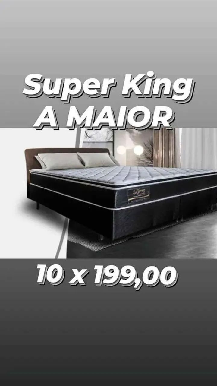 CAMA BOX SUPER KING R$ 1.980,00 