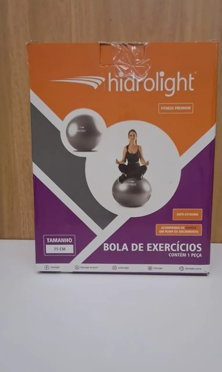 Bola para Exercícios 75cm Hidrolight - NOVA, LACRADA na Caixa! ?