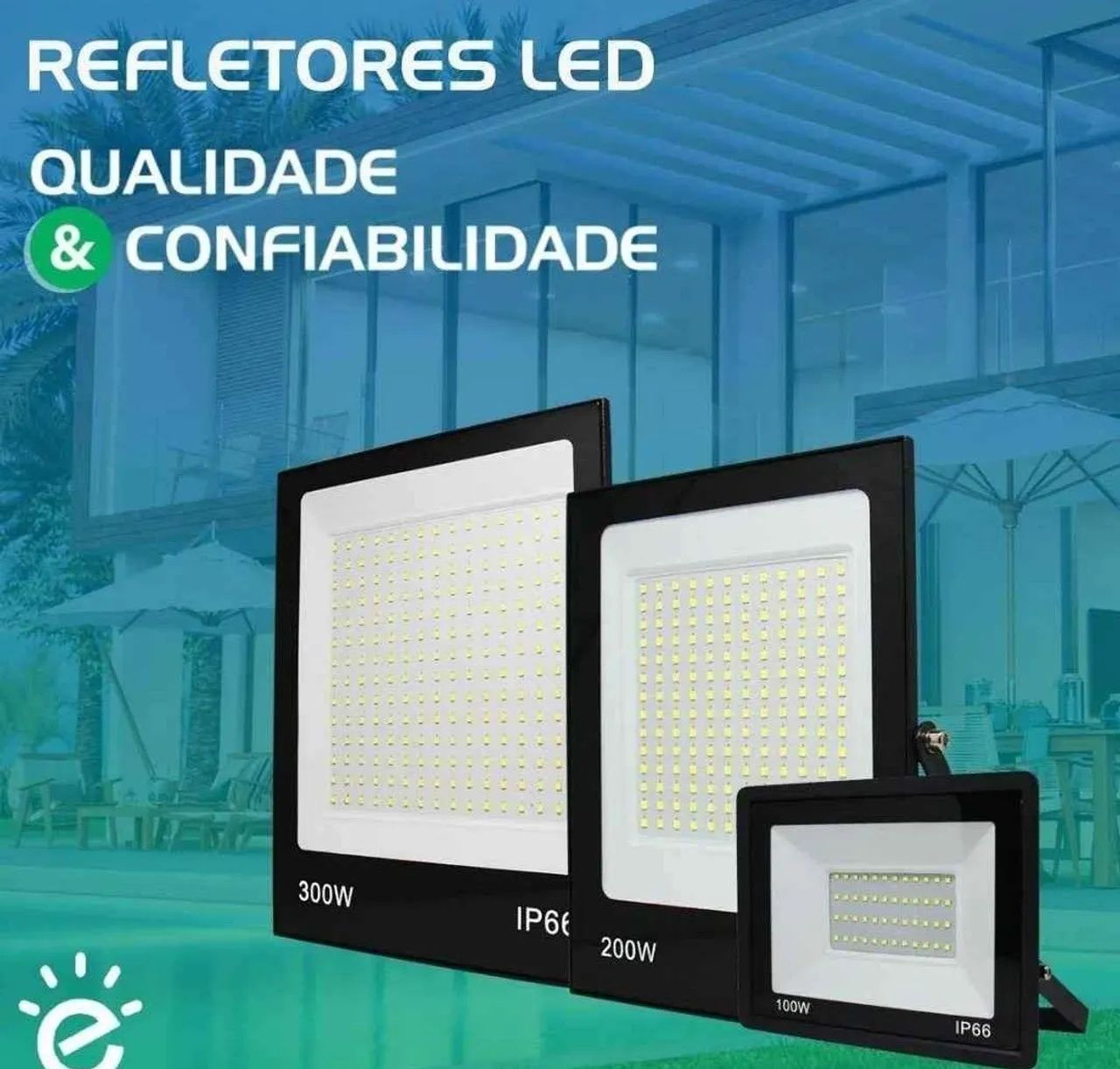 Refletor de led Holofote Ultra Thin Microled 200W 6500mk, blindada, - Foto 2