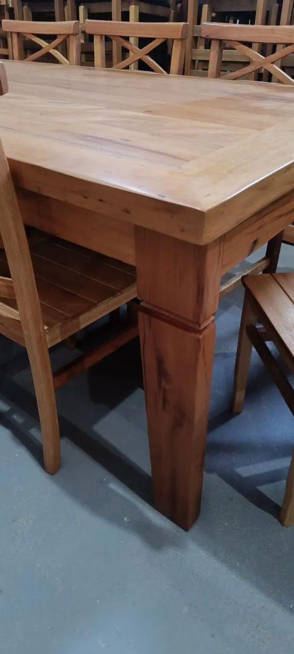 Mesa com 8 cadeiras 2x90 $ 3.599,00 nova e a pronta entrega - Foto 4