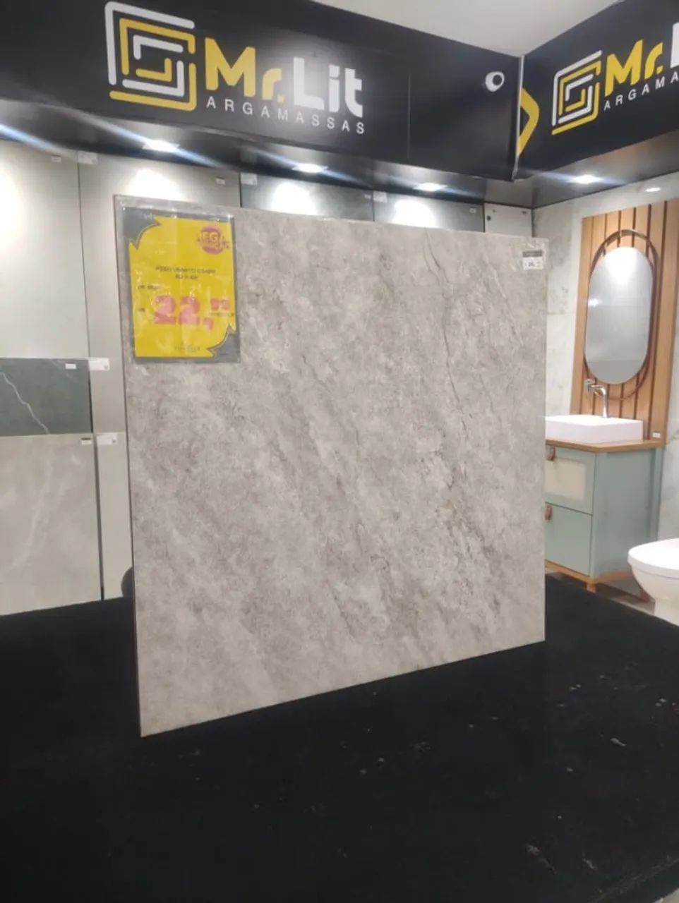 Piso Cerâmico Veneto Cinza 62x62 R$: 22,99mt² ( Falar com Jéssica ) - Foto 3