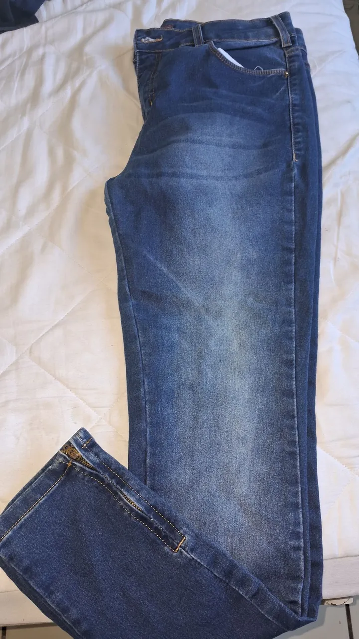 Calça Jeans Azul com Detalhes n 44