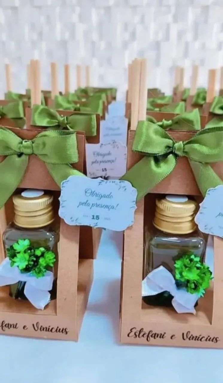 Lembrancinha de casamento: Mini aromatizador com decoração