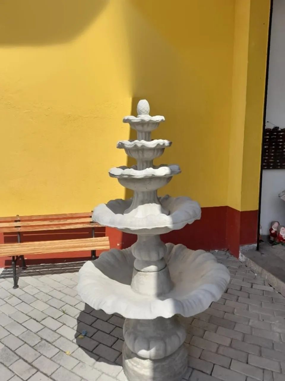 Fonte Equilíbrio para jardim em cimento 1,80m altura - Foto 6