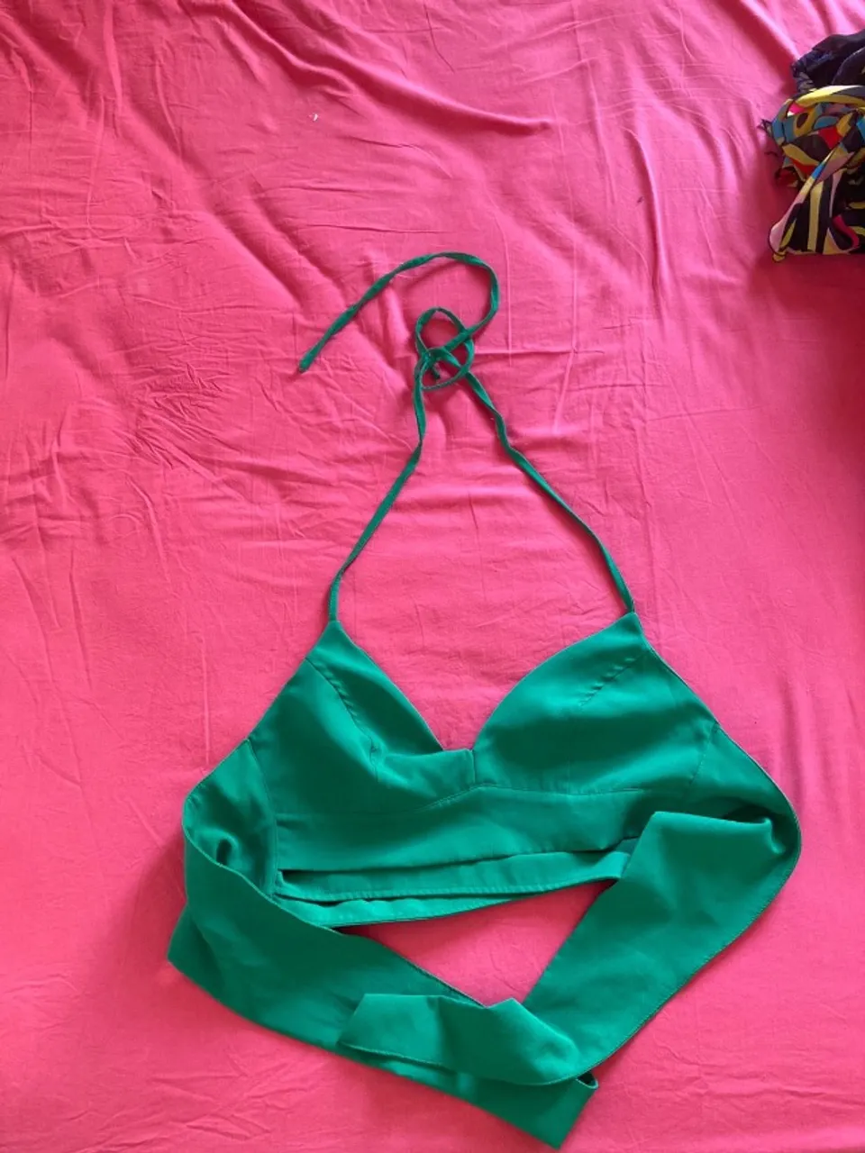 Cropped alfaiataria verde