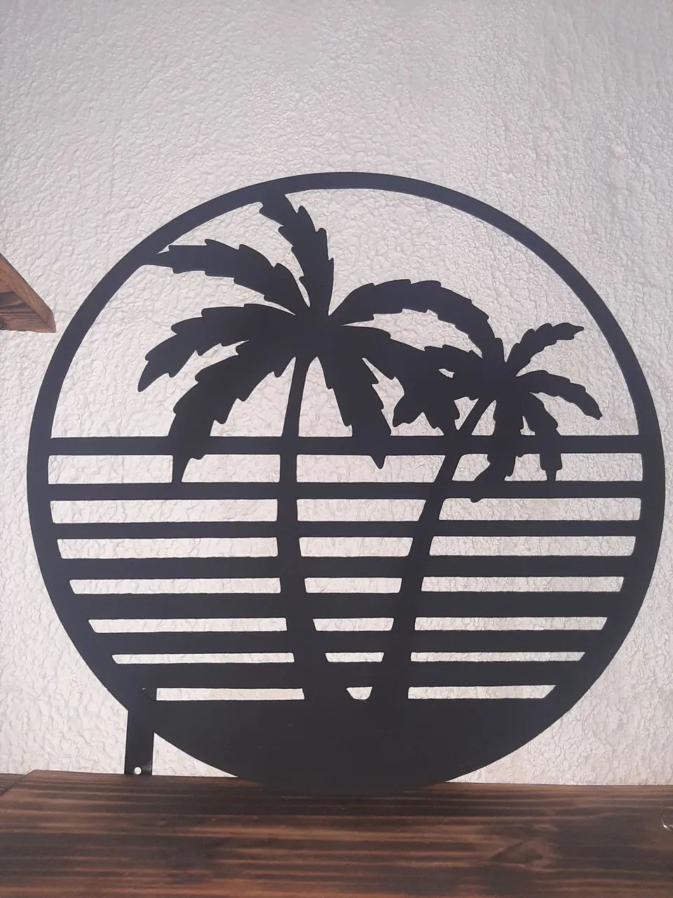 Quadro Decorativo  Coqueiros e Mar