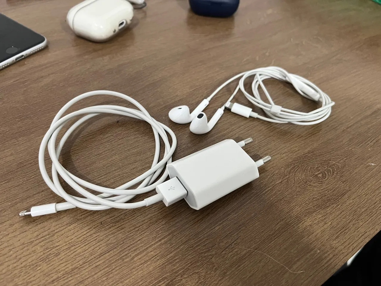 KIT Carregador Apple 5v + EarPods Originais