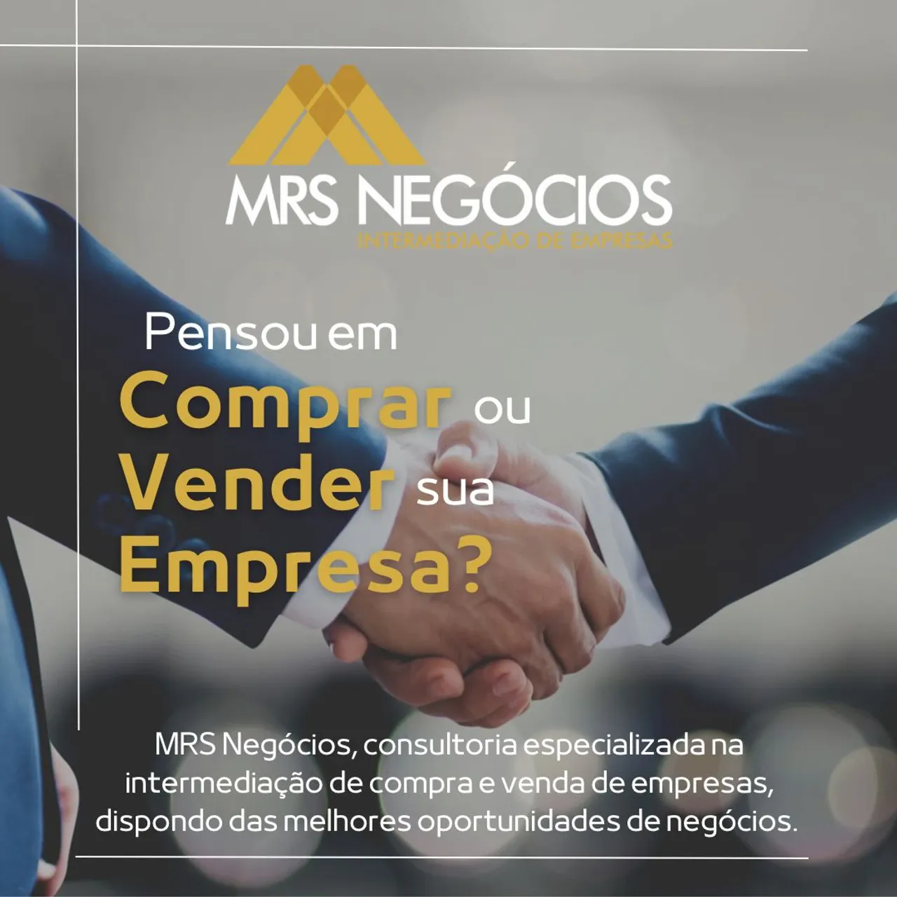 Pensou em Comprar ou Vender sua empresa?