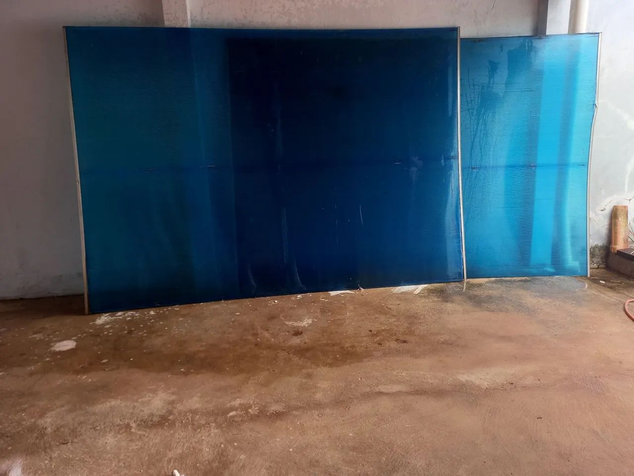 Chapas de policarbonato azul 