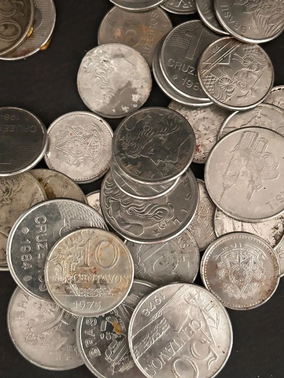 Lote de moedas antigas do Brasil 