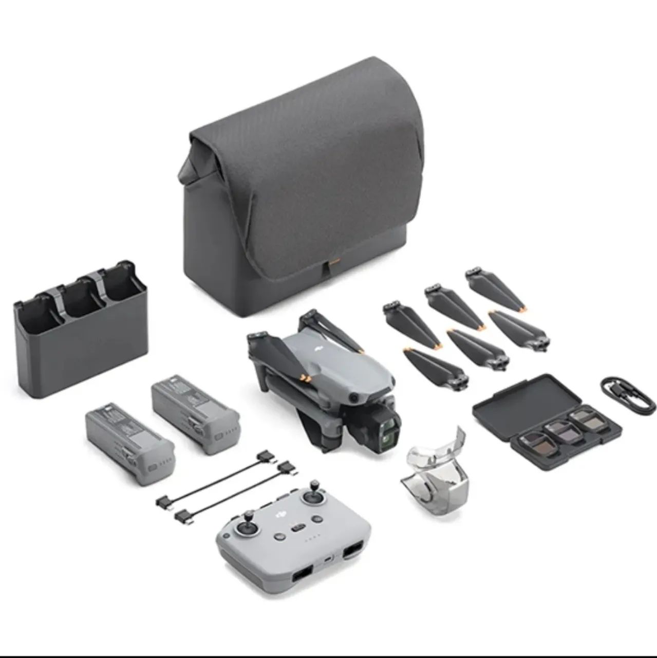 Drone DJI Air 3S Combo (Control Dji RC-N3) - Lacrado - Foto 2