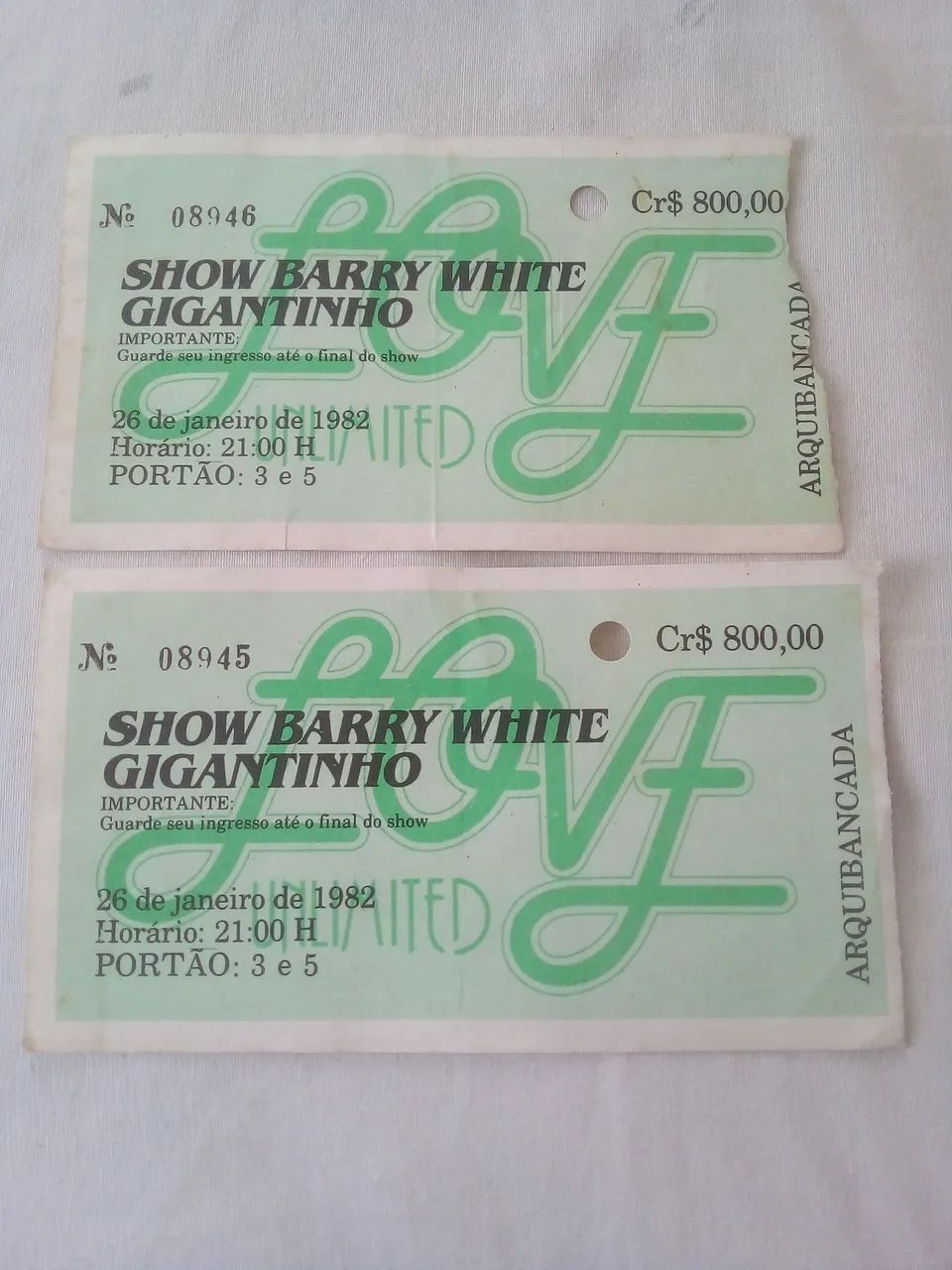  COLEÇÃO DE INGRESSOS DE SHOWS ANOS 1980 - Foto 4