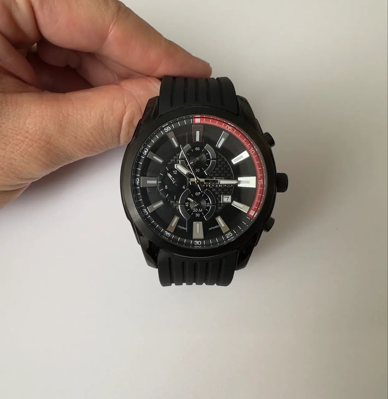 Relógio TECHNOS Masculino Skymaster Preto - Foto 2