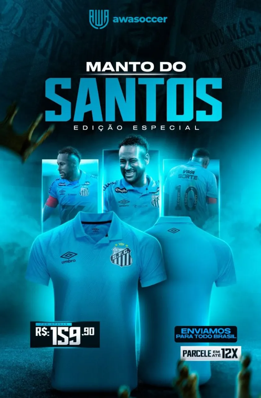 Camisa Santos Edição Especial Umbro - Neymar (OLHE A DESCRIÇÃO)