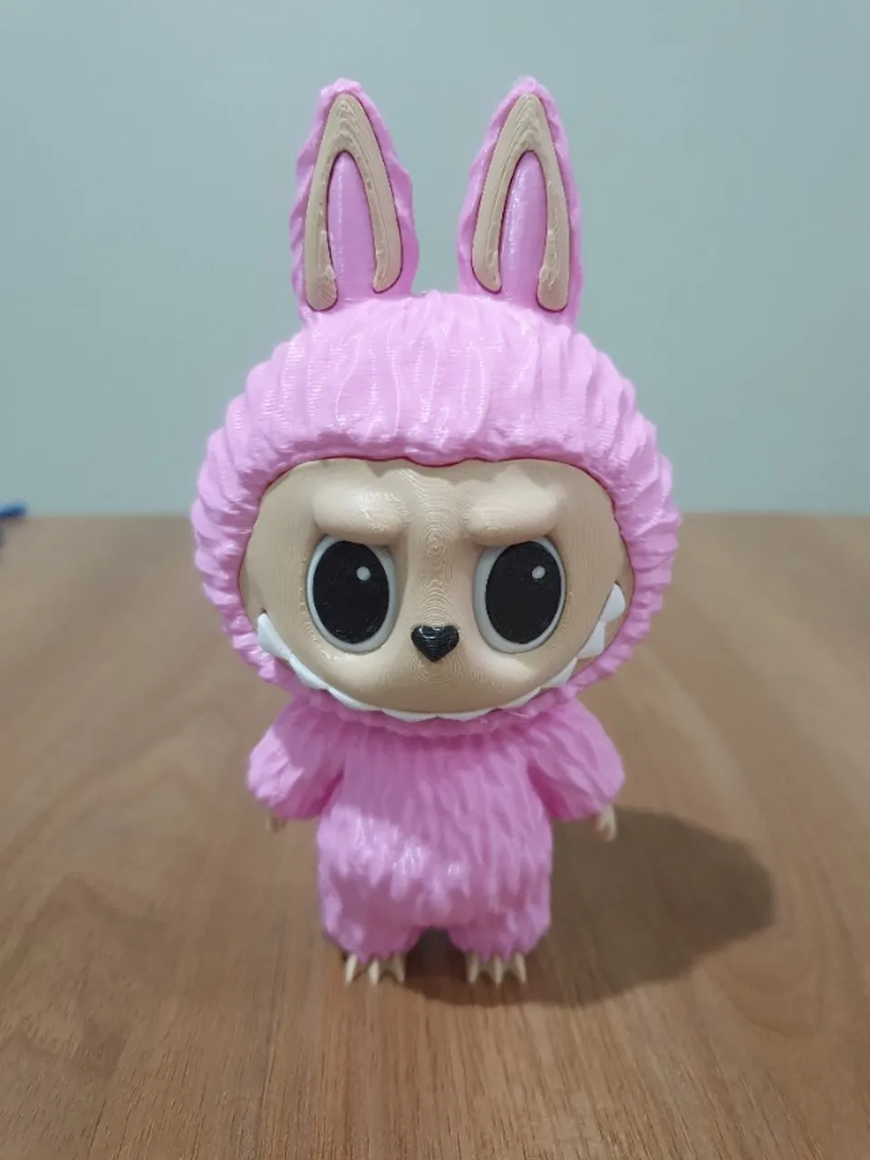Brinquedo Boneco Labubu 3d Decoração Popmonster Colecionavel Rosa