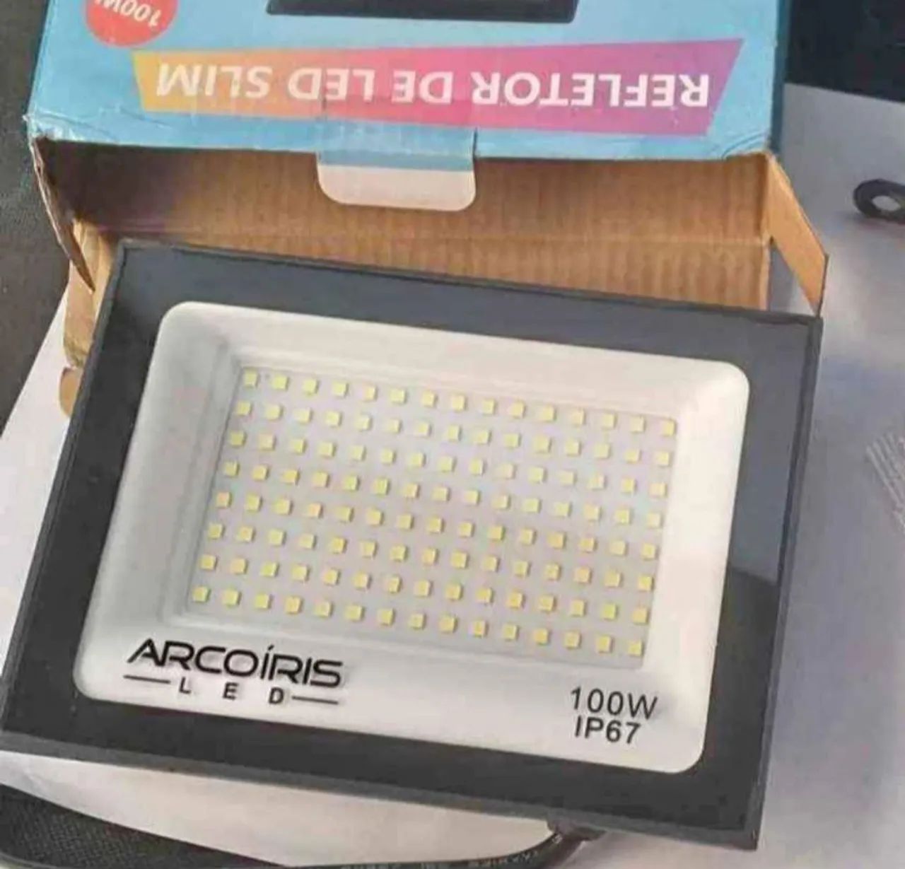 Refletor led holofotes iluminação 100w