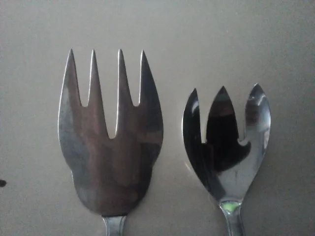 Conjunto Garfo Colher para Salada em Aço Inox - Foto 2